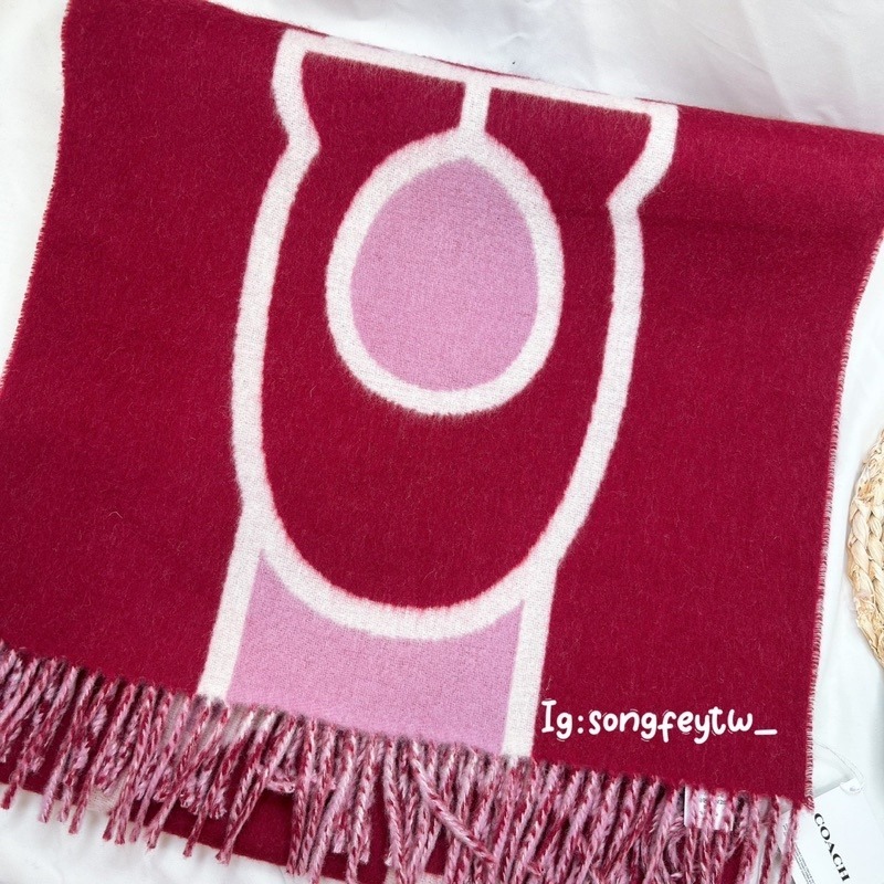 美國代購🇺🇸台灣現貨 Coach 羊毛披肩 圍巾-細節圖6