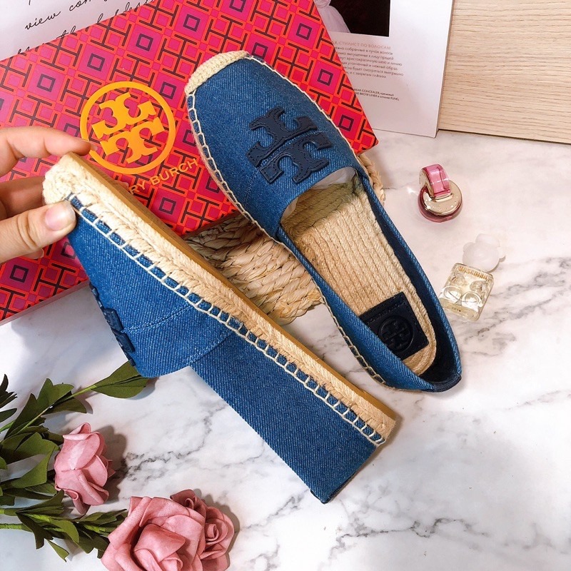 美國代購🇺🇸台灣現貨 TB 漁夫鞋 平底鞋 懶人鞋 草編鞋-細節圖2