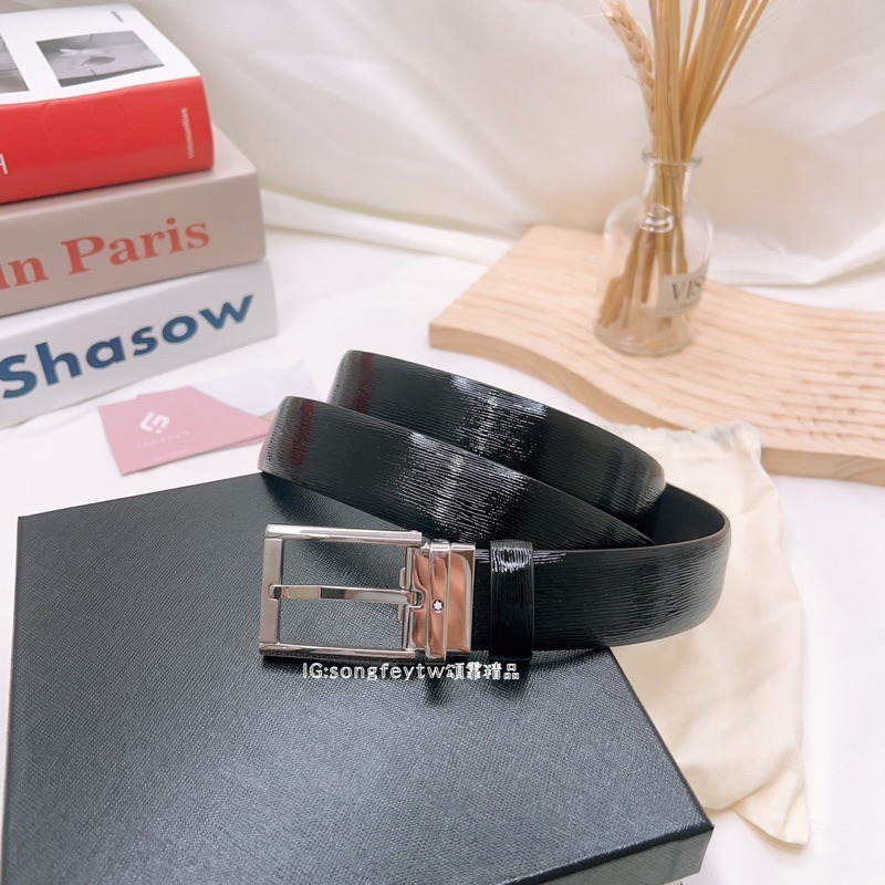 美國代購🇺🇸台灣現貨 萬寶龍 男款皮帶 MB126016-細節圖2