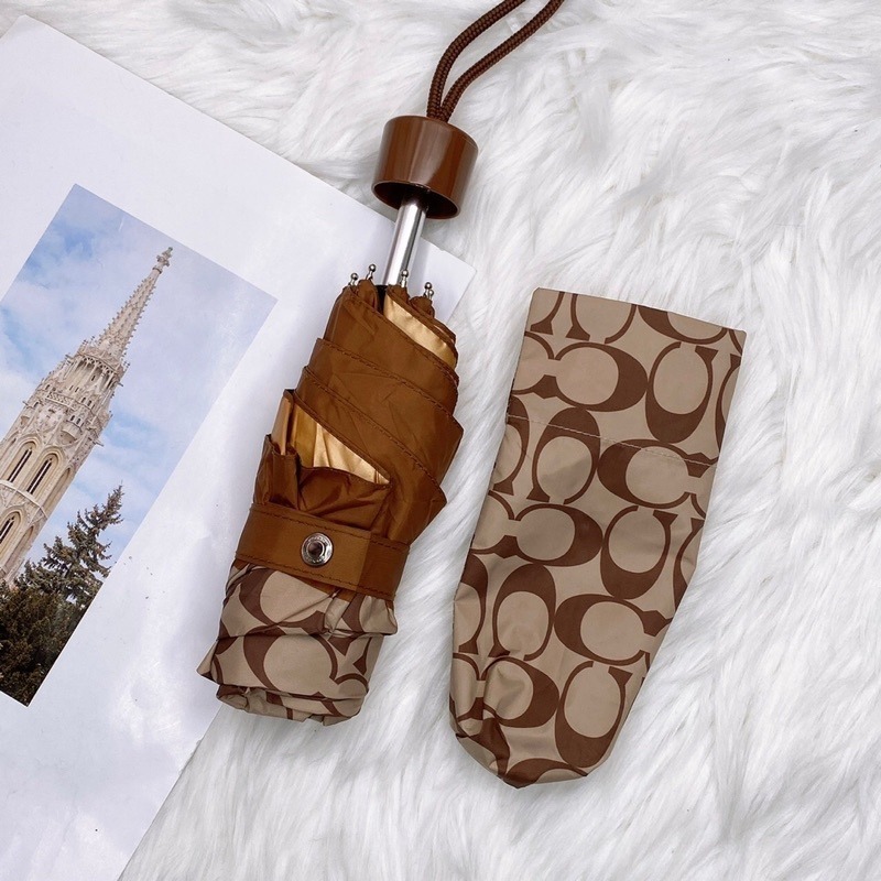 美國代購🇺🇸台灣現貨 Coach mini 迷你 抗UV 折疊雨傘-細節圖2