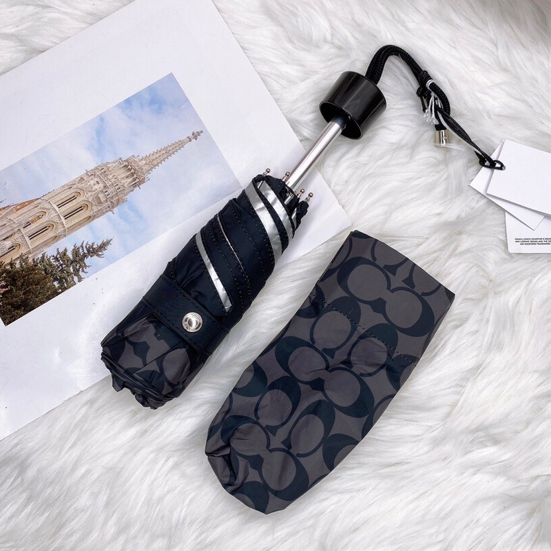 美國代購🇺🇸台灣現貨 Coach mini 迷你 抗UV 折疊雨傘-細節圖5