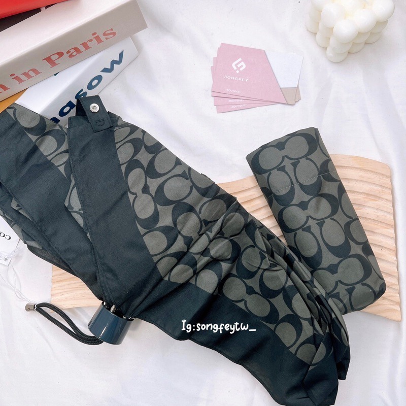 美國代購🇺🇸台灣現貨 Coach mini 迷你 抗UV 折疊雨傘-細節圖9