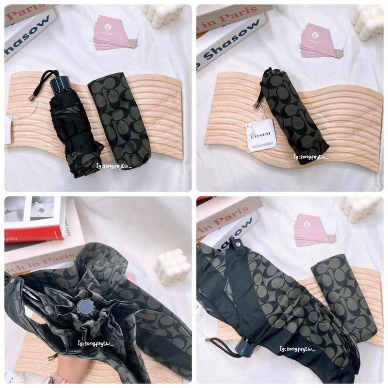 美國代購🇺🇸台灣現貨 Coach mini 迷你 抗UV 折疊雨傘-細節圖10