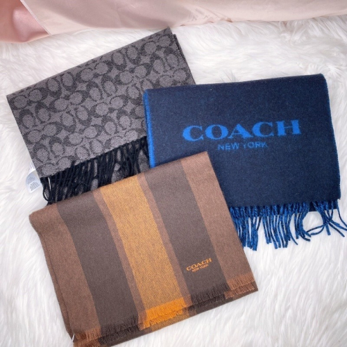 美國代購台灣現貨 Coach 羊毛圍巾