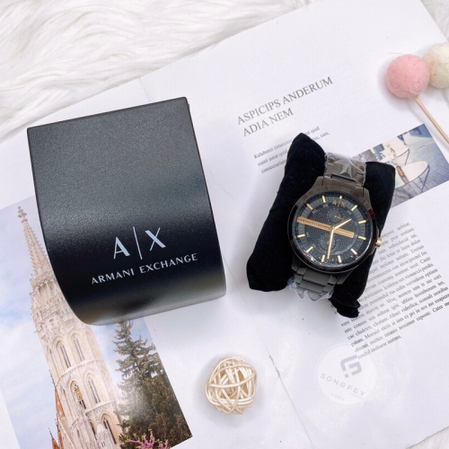 美國代購🇺🇸台灣現貨 AX 男士 不鏽鋼精品手錶 AX2121
