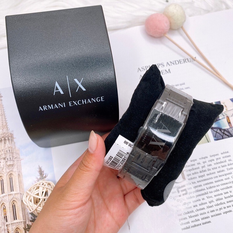 美國代購🇺🇸台灣現貨 Armani Exchange計時碼表黑色錶盤AX1350男士手錶-細節圖2
