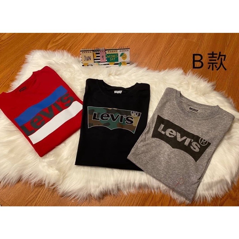 美國代購🇺🇸台灣現貨 LEVI’S 短袖棉T 大童款 大logo短袖 美版成人可穿 3件1組-細節圖3