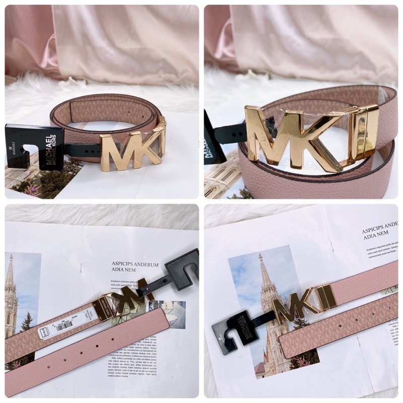 美國代購🇺🇸台灣現貨 MK 大logo 滿版皮帶-細節圖7