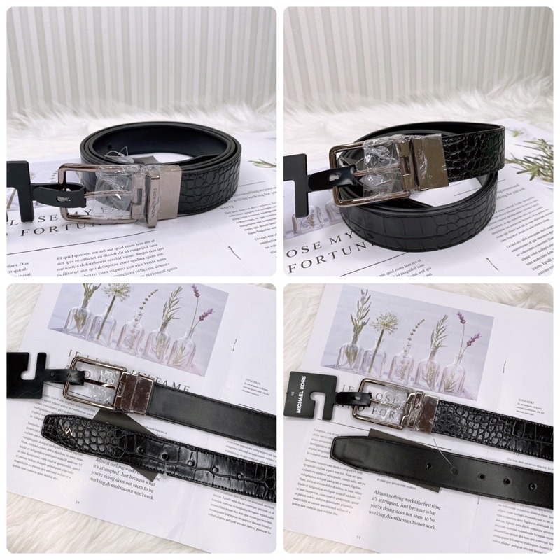 美國代購🇺🇸台灣現貨 MK 男款 針釦皮帶-細節圖5