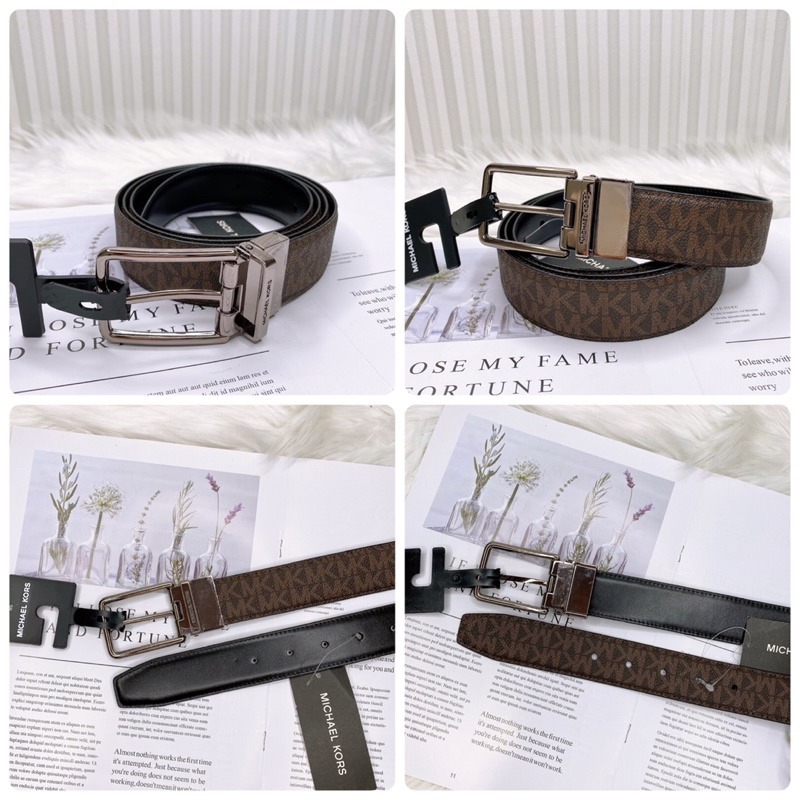 美國代購🇺🇸台灣現貨 MK 男款 針釦皮帶-細節圖7