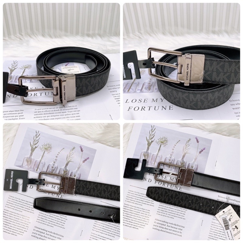 美國代購🇺🇸台灣現貨 MK 男款 針釦皮帶-細節圖9