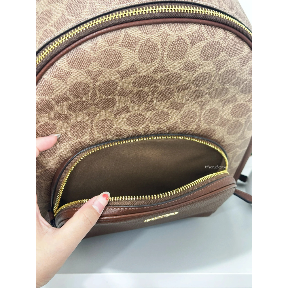 美國代購🇺🇸台灣現貨 Coach 經典 中款 雙拉鍊後背-細節圖2
