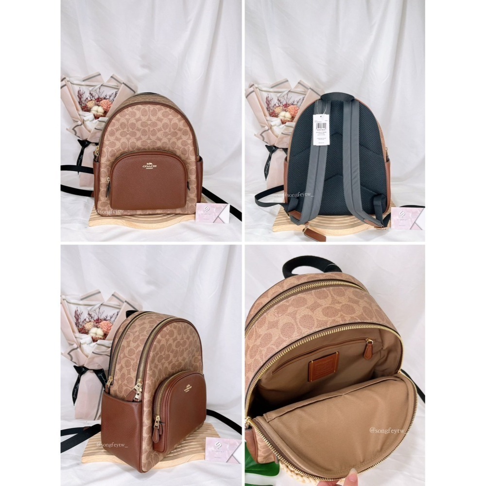 美國代購🇺🇸台灣現貨 Coach 經典 中款 雙拉鍊後背-細節圖6