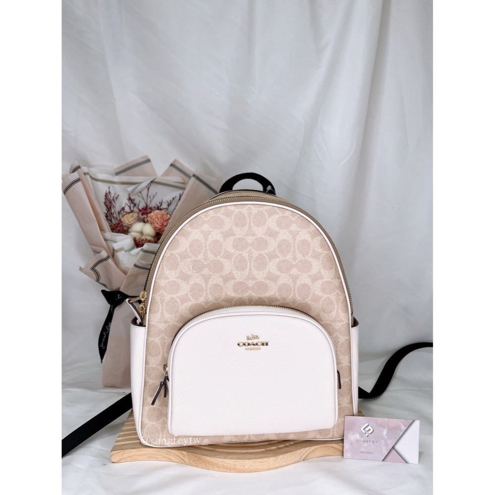 美國代購🇺🇸台灣現貨 Coach 經典 中款 雙拉鍊後背-細節圖7