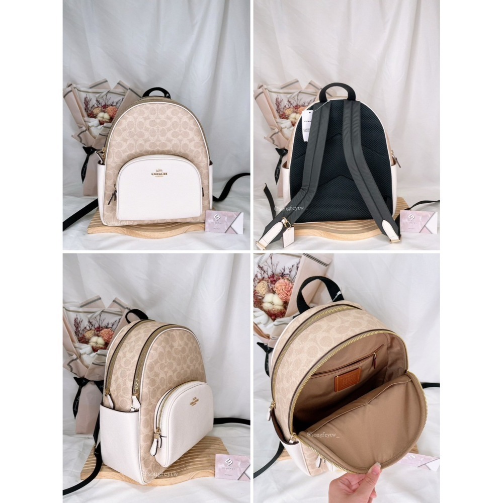 美國代購🇺🇸台灣現貨 Coach 經典 中款 雙拉鍊後背-細節圖8