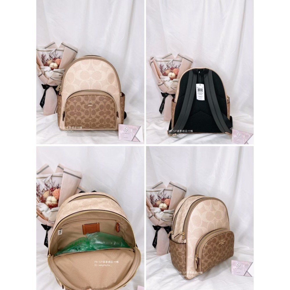 美國代購🇺🇸台灣現貨 Coach 經典 中款 雙拉鍊後背-細節圖10
