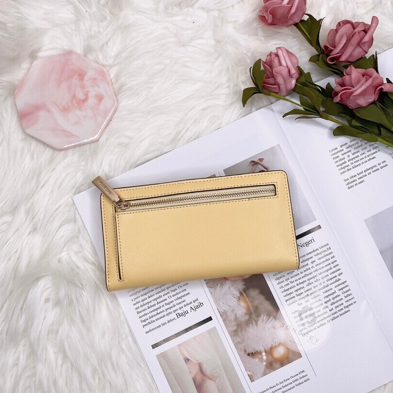 美國代購🇺🇸台灣現貨 kate spade 專櫃款 扣式薄中夾-細節圖3