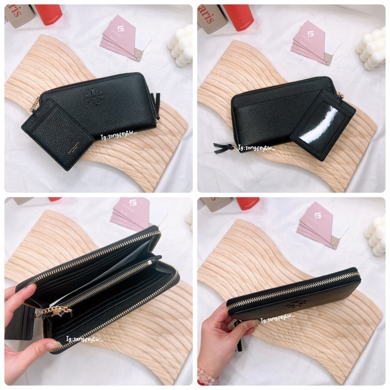 美國代購🇺🇸台灣現貨 TB 浮雕1+1拉鍊長夾-細節圖7