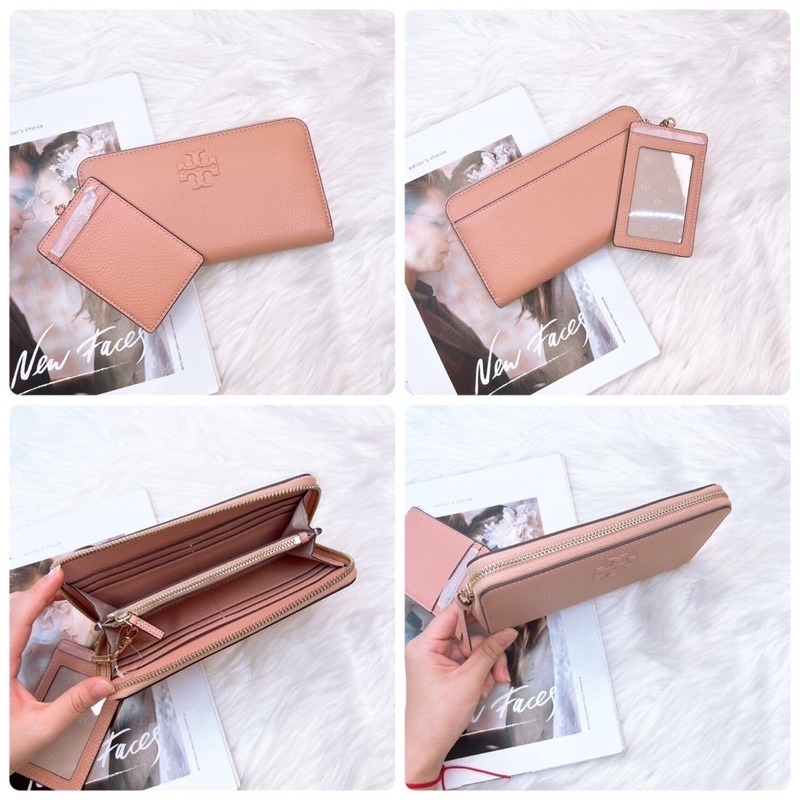 美國代購🇺🇸台灣現貨 TB 浮雕1+1拉鍊長夾-細節圖9