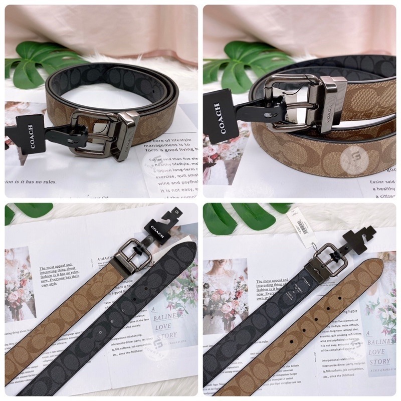 美國代購 🇺🇸 台灣現貨 COACH 男款 皮帶 腰帶 C字皮帶-細節圖7