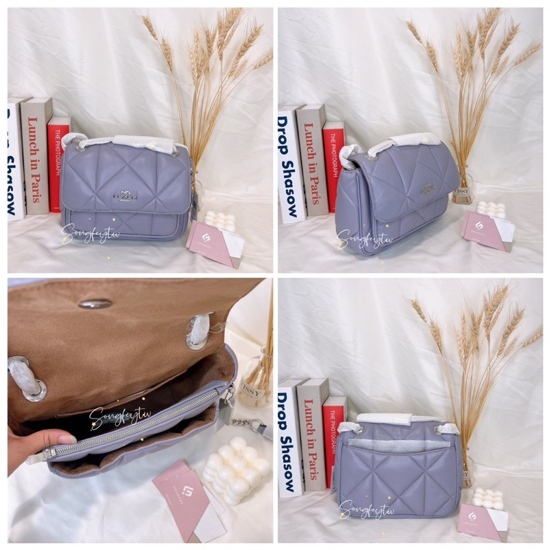 美國代購🇺🇸台灣現貨 Coach Puffy羊皮兩用鏈包 肩背包 斜背包-細節圖5