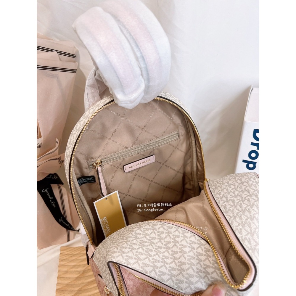 美國代購🇺🇸台灣現貨 MK 專櫃款後背包 中款-細節圖8
