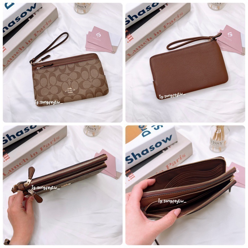 美國代購 台灣現貨 Coach 雙層大手拿 手拿包-細節圖3