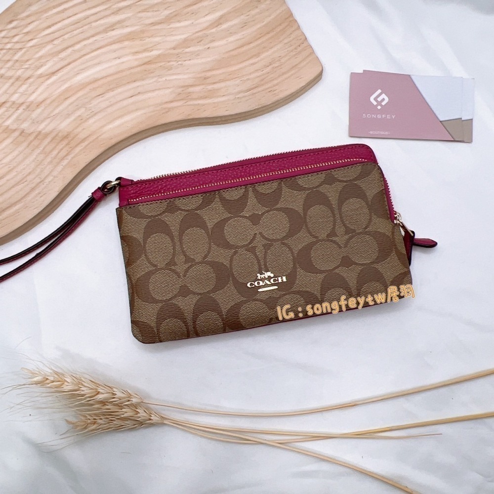 美國代購 台灣現貨 Coach 雙層大手拿 手拿包-細節圖8