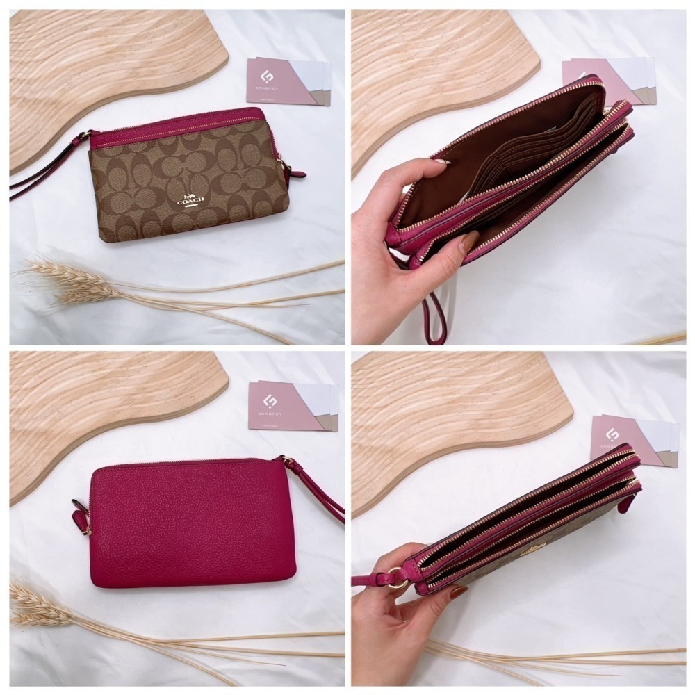 美國代購 台灣現貨 Coach 雙層大手拿 手拿包-細節圖9