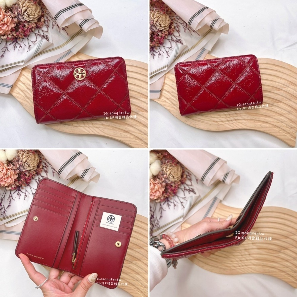 美國代購🇺🇸台灣現貨 Tory Burch Willa 兩折中夾 薄中夾-細節圖4