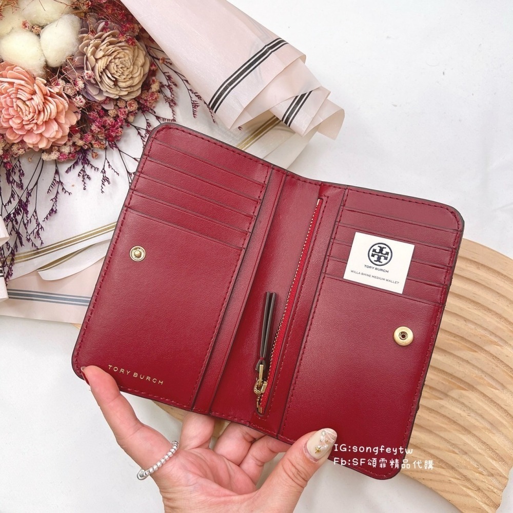 美國代購🇺🇸台灣現貨 Tory Burch｜TB Willa 兩折中夾-細節圖2