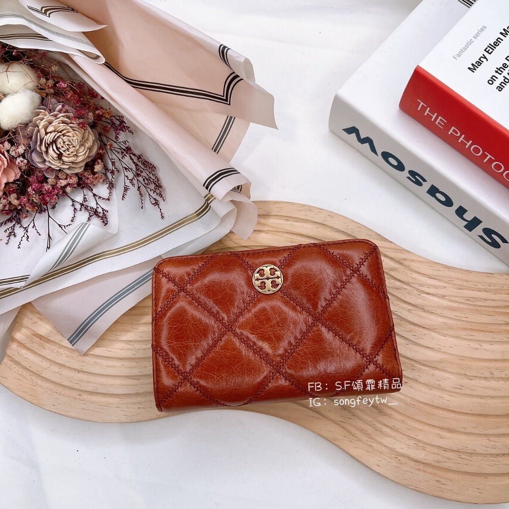 美國代購🇺🇸台灣現貨 Tory Burch Willa 兩折中夾 薄中夾-規格圖11