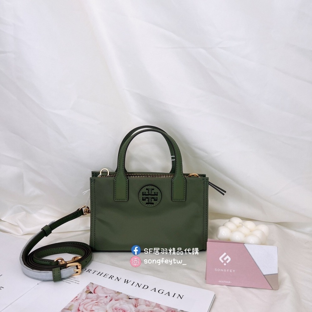 美國代購🇺🇸台灣現貨 Tory Burch 尼龍小托特 手提斜背包-細節圖2