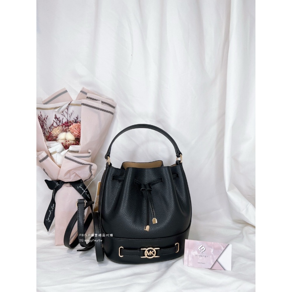 美國代購 台灣現貨 MK 水桶包 荔枝牛皮 水桶包 肩背包 斜背包-規格圖10