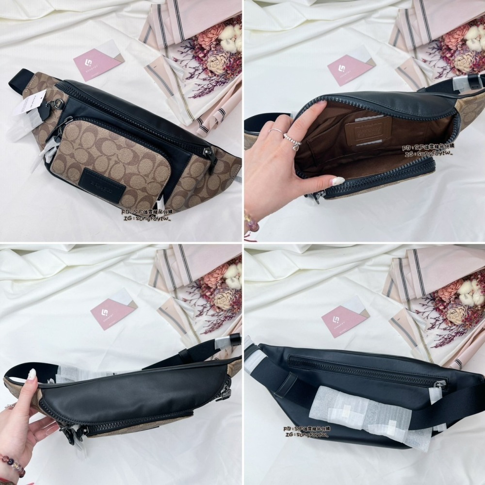 美國代購 台灣現貨 Coach 前口袋胸包 腰包-細節圖2