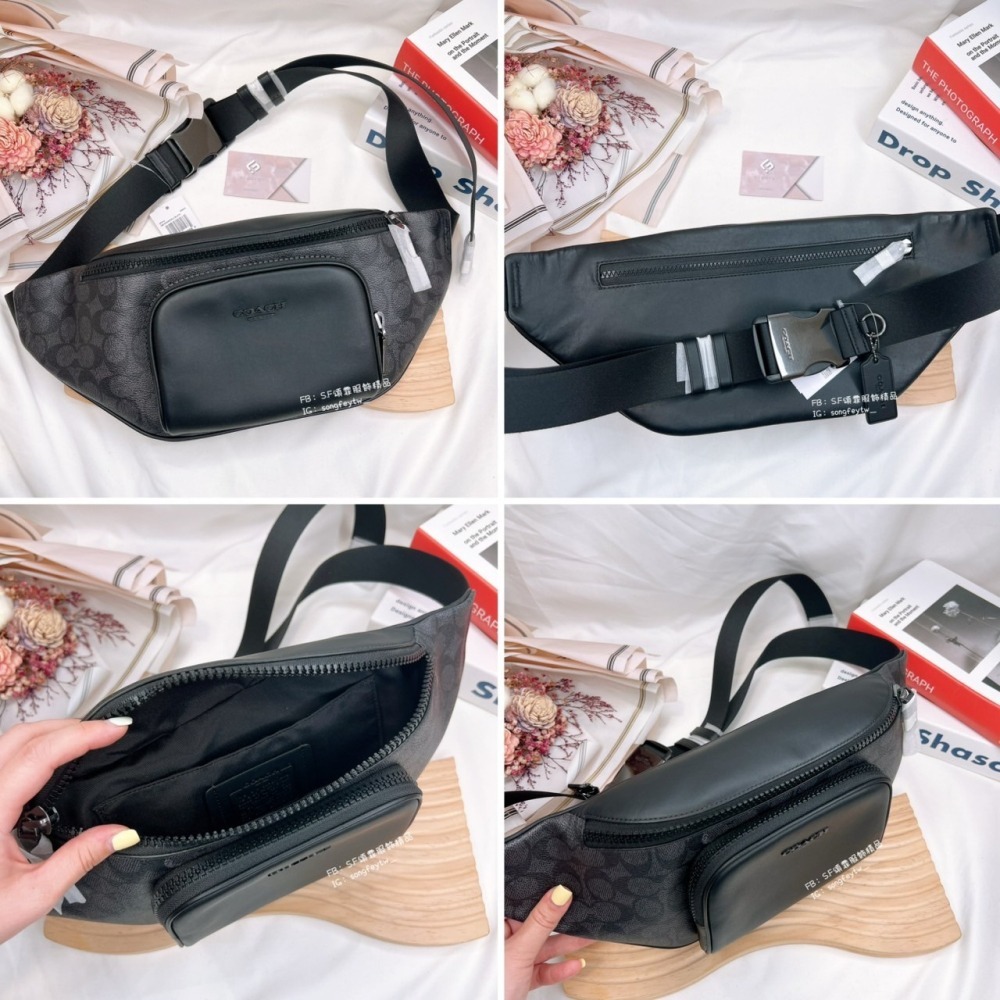 美國代購 台灣現貨 Coach 前口袋胸包 腰包-細節圖7