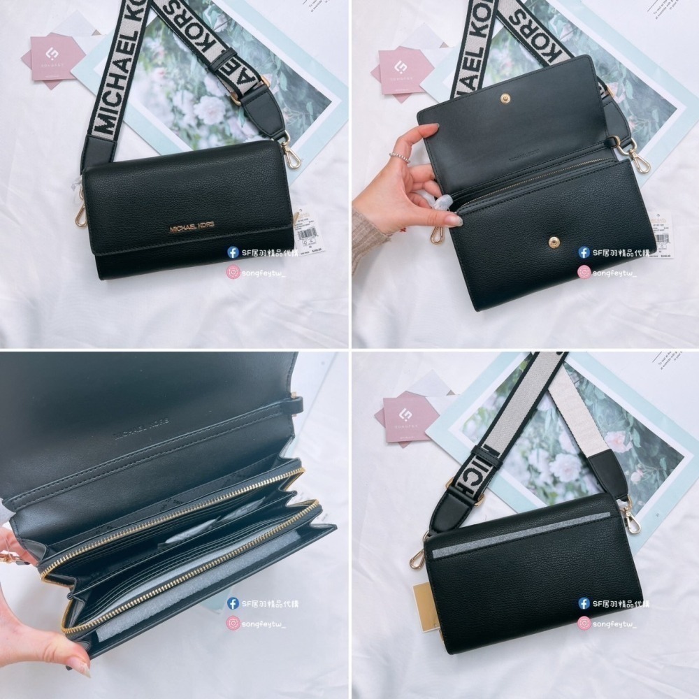 美國代購🇺🇸台灣現貨 MK 寬背帶WOC包 斜背包 晚宴包-細節圖5