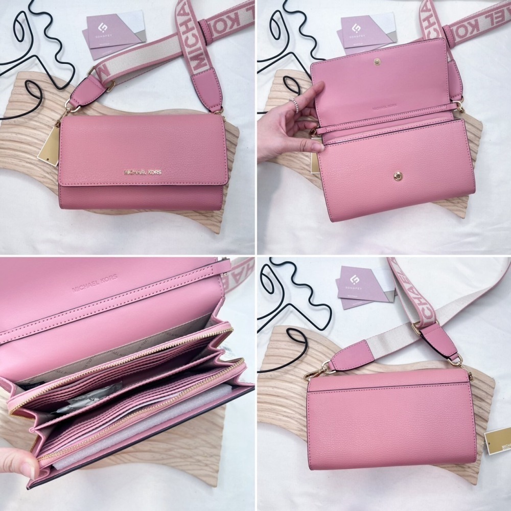 美國代購🇺🇸台灣現貨 MK 寬背帶WOC包 斜背包 晚宴包-細節圖10