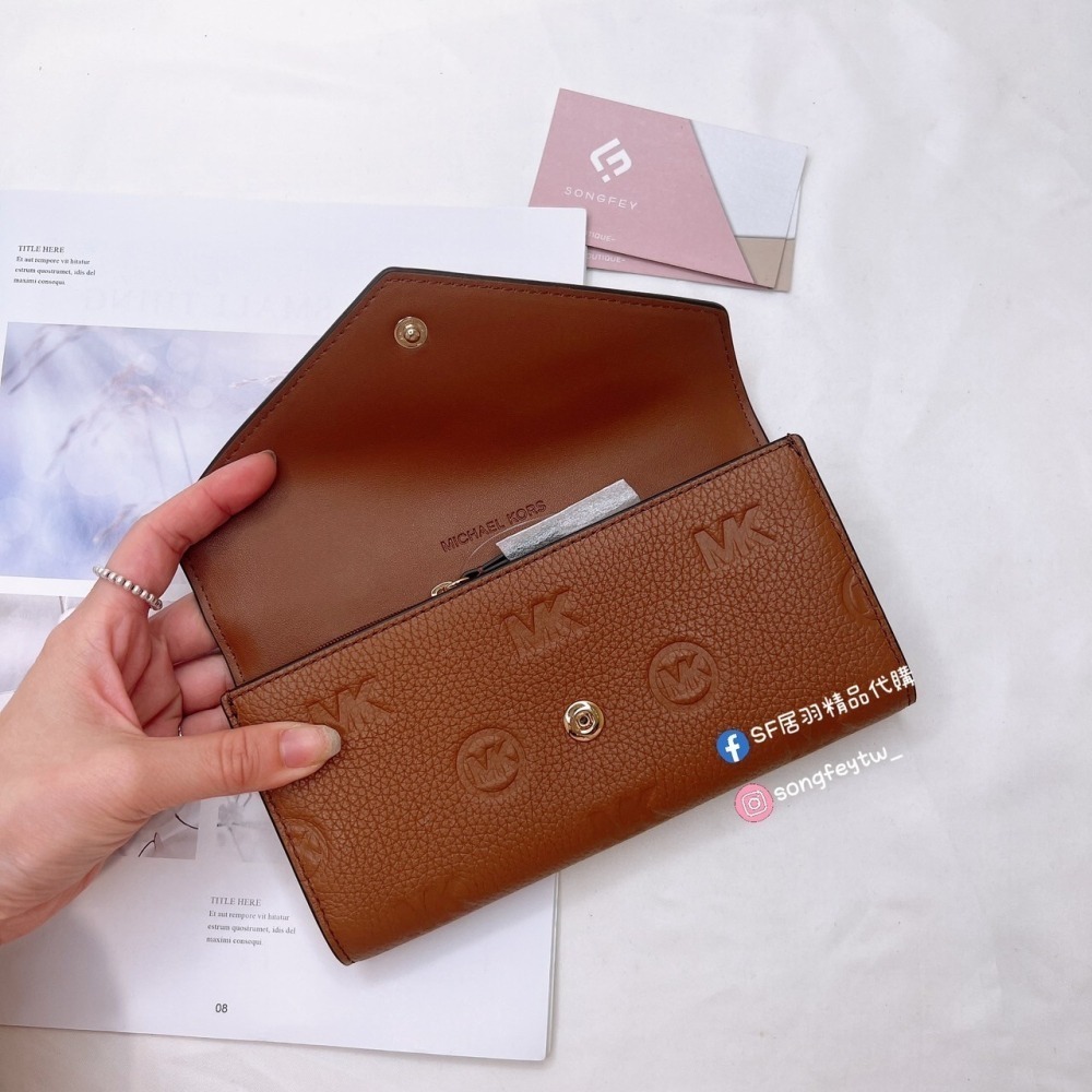 美國代購🇺🇸台灣現貨 MK 信封長夾-細節圖4