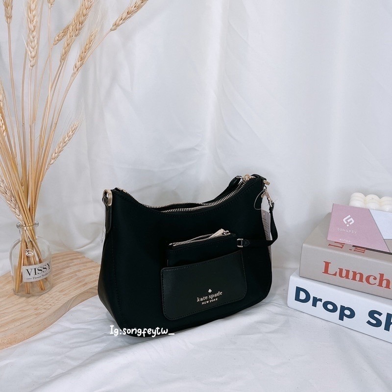 美國代購🇺🇸台灣現貨 kate spade 1+1尼龍半月包 月牙包 斜背包-細節圖3