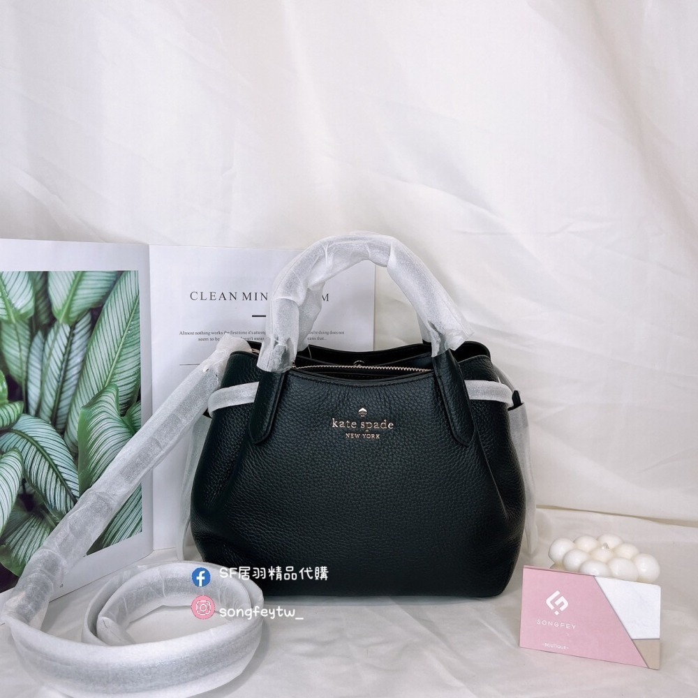 美國代購🇺🇸台灣現貨 Kate spade 三層黛妃包 水餃包 手提斜背包 小款-細節圖7
