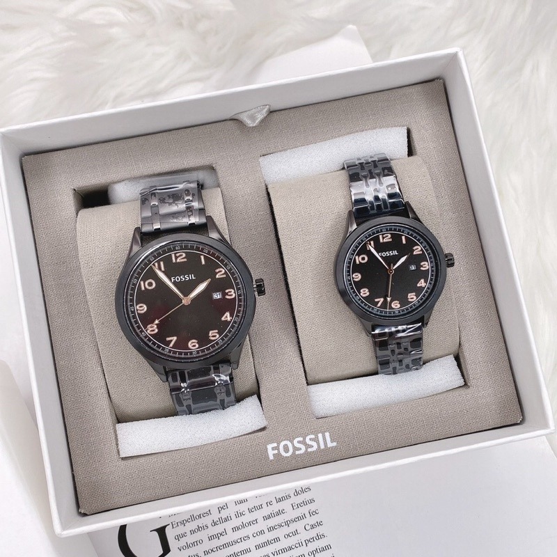 美國代購🇺🇸台灣現貨 FOSSIL 情侶對錶 手錶 BQ2471SET-細節圖5