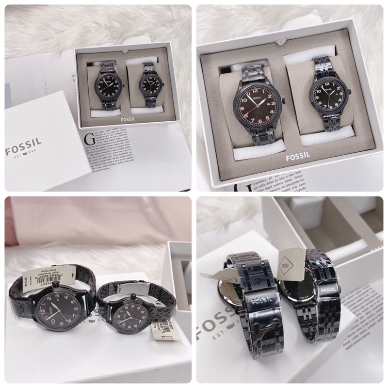 美國代購🇺🇸台灣現貨 FOSSIL 情侶對錶 手錶 BQ2471SET-細節圖8