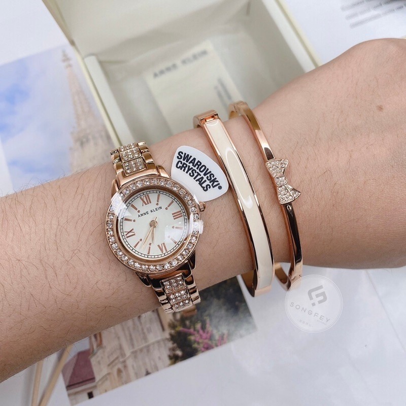 美國代購🇺🇸台灣現貨 Anne Klein 瑰麗系列腕錶 玫瑰金女錶 情人節-細節圖4