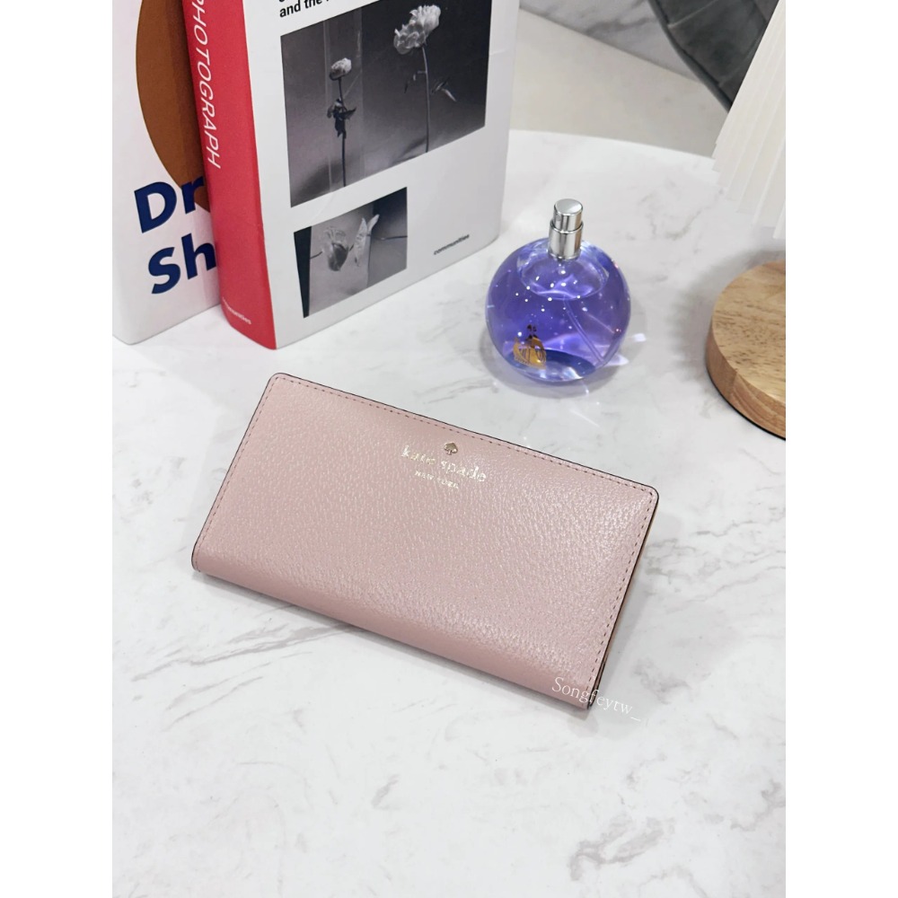 美國代購🇺🇸台灣現貨  Kate spade｜KS 薄款 兩折中長夾-規格圖1