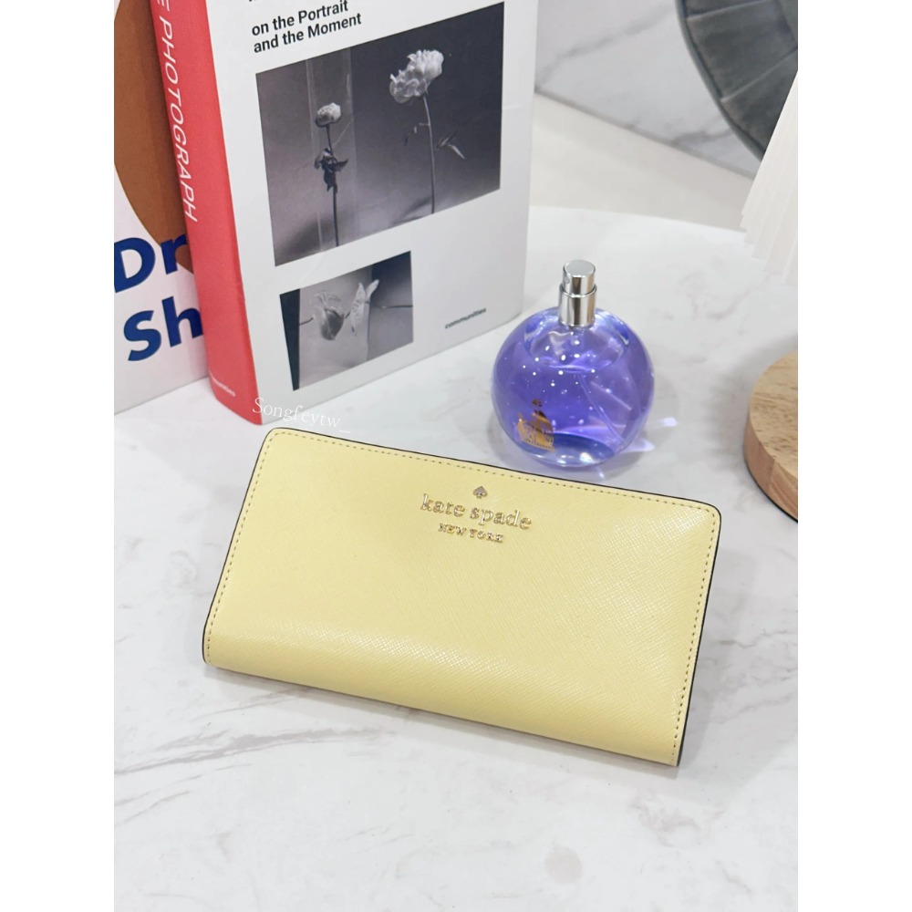 美國代購🇺🇸台灣現貨  Kate spade｜KS 薄款 兩折中長夾-規格圖2
