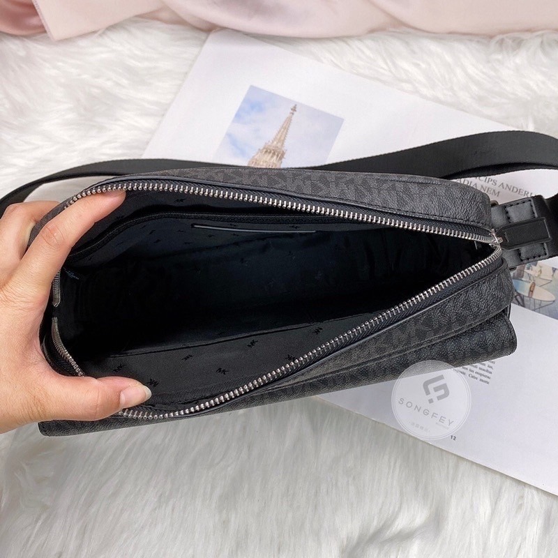 美國代購🇺🇸台灣現貨 MK 男款掀蓋側背包 斜背包 肩背包 情人節 父親節-細節圖3