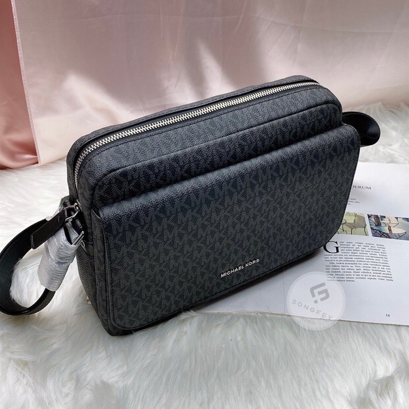 美國代購🇺🇸台灣現貨 MK 男款掀蓋側背包 斜背包 肩背包 情人節 父親節-細節圖4