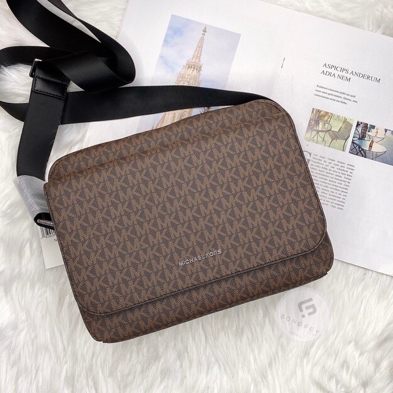 美國代購🇺🇸台灣現貨 MK 男款掀蓋側背包 斜背包 肩背包 情人節 父親節-細節圖7