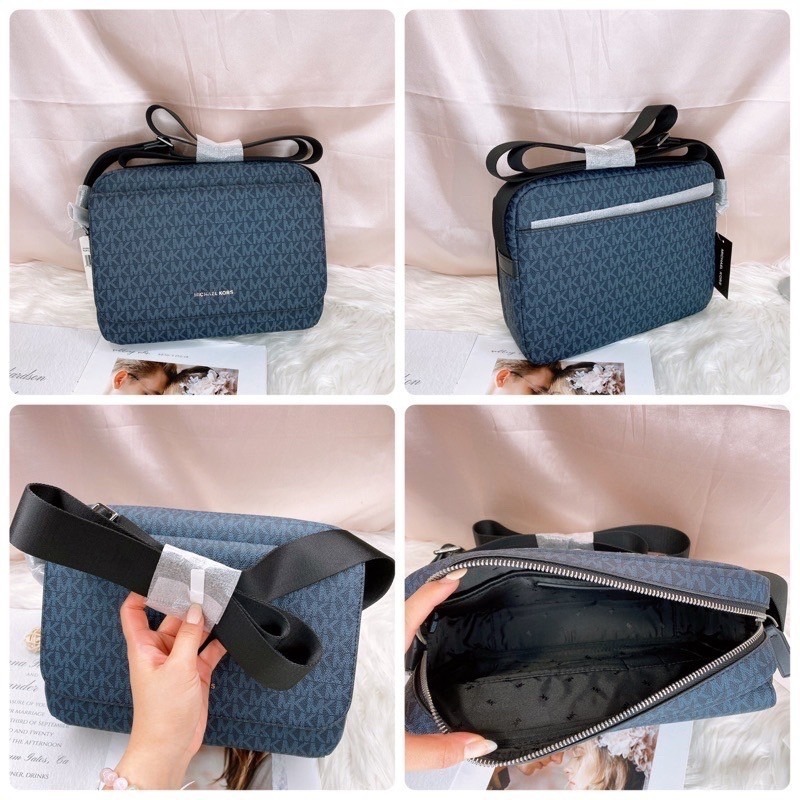 美國代購🇺🇸台灣現貨 MK 男款掀蓋側背包 斜背包 肩背包 情人節 父親節-細節圖10